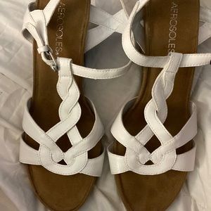 white aerosoles wedge heels